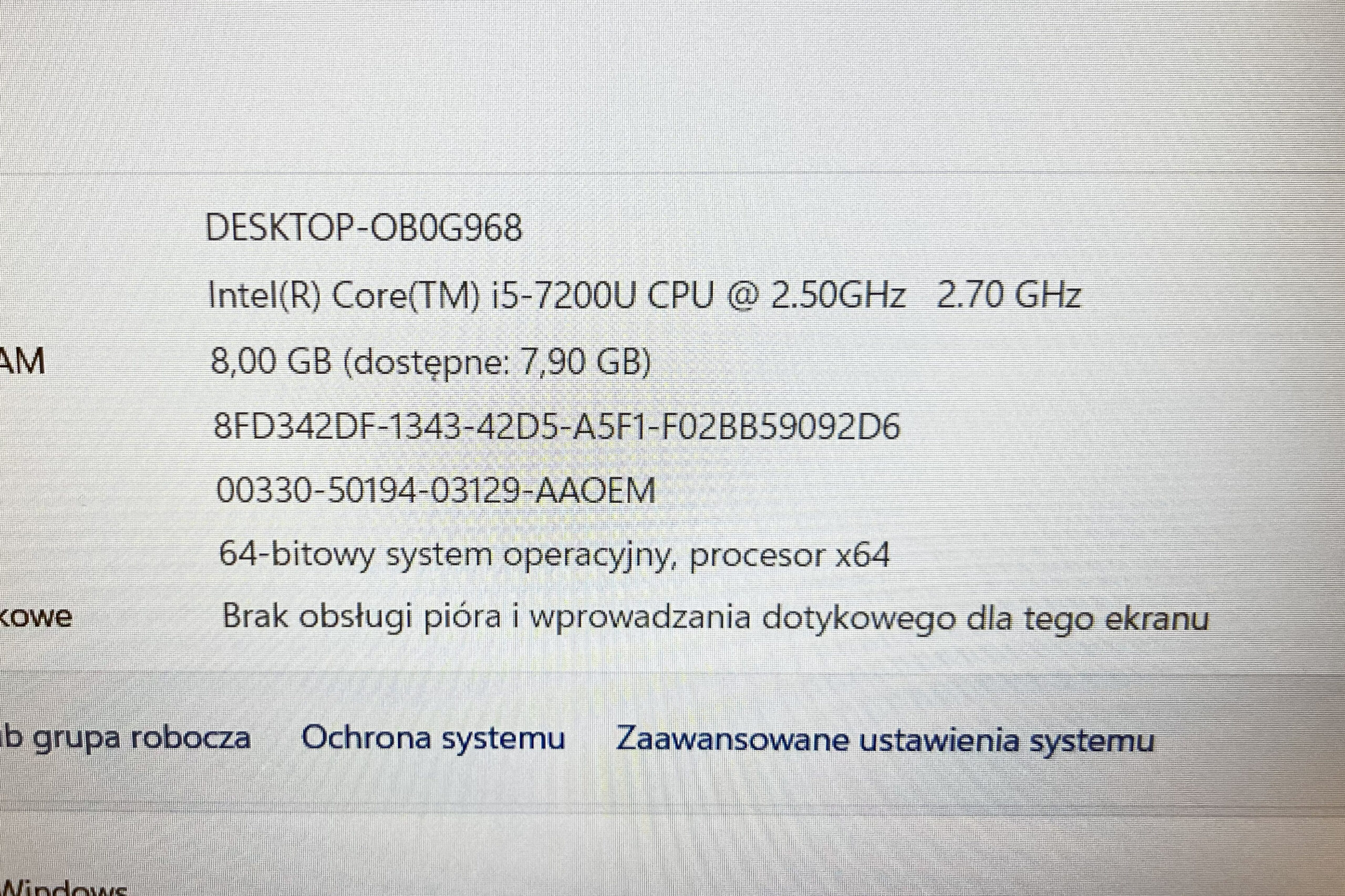 Laptop Fujitsu LifeBook A557 15,6 " i5-7200U / 8GB / 256GB SSD / Win 11 Pro - obrazek 9