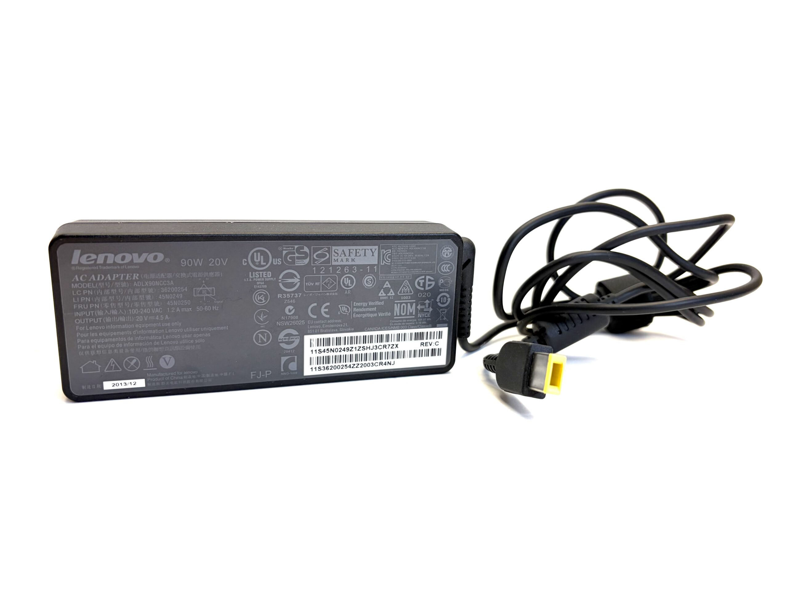 Oryginalny zasilacz ładowarka do Lenovo 90W slim tip + kabel zasilający - obrazek 3
